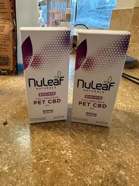 NuLeaf Naturals Full Spectrum Pet Oil - Purple/White Box (900mg)I